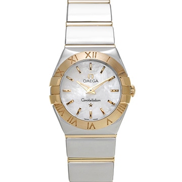 オメガ コンステレーション クォーツ 24mm 123.20.24.60.05.004 ホワイトシェル レディース 時計 【新品】【wristwatch】