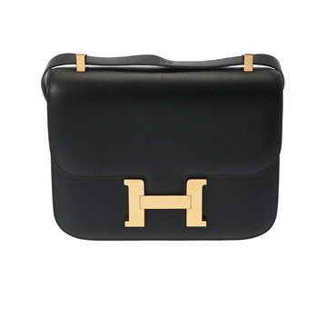 エルメス コンスタンス 23 ブラック ボックスカーフ レディース バッグ 【中古】【bag】