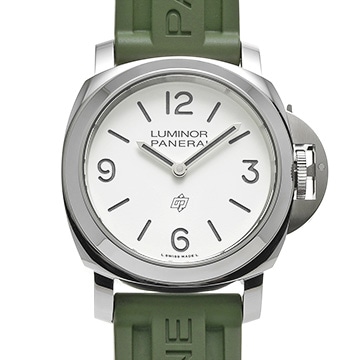 パネライ ルミノール ベースロゴ PAM01087 ホワイト メンズ 時計 【中古】【wristwatch】