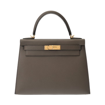 エルメス ケリー 28 外縫い 2WAY エタン ヴォーエプソン レディース バッグ 【中古】【bag】