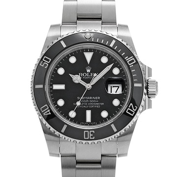 ロレックス サブマリーナ デイト 116610LN ブラック メンズ 時計 【中古】【wristwatch】