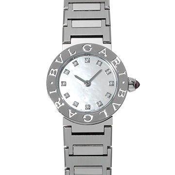 ブルガリ ブルガリブルガリ BB23S ホワイトシェル/ダイヤモンド レディース 時計 【中古】【wristwatch】