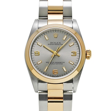 ロレックス オイスターパーペチュアル 77483 グレー ユニセックス 時計 【中古】【wristwatch】