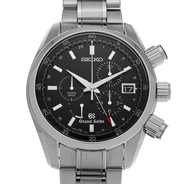 グランドセイコー スポーツコレクション スプリングドライブ クロノグラフ GMT SBGC003 ブラック メンズ 時計 【中古】【wristwatch】