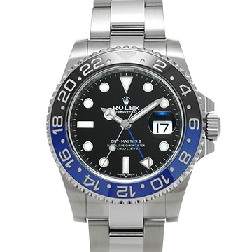 ロレックス GMTマスターII 116710BLNR ブラック メンズ 時計 【中古】【wristwatch】