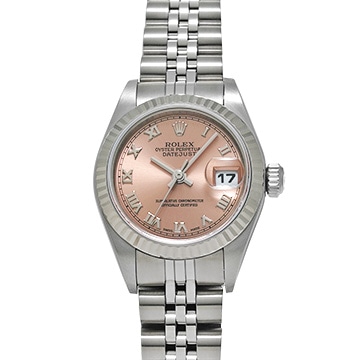 ロレックス デイトジャスト 79174 ピンク レディース 時計 【中古】【wristwatch】
