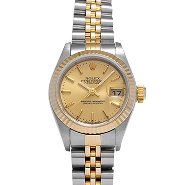 ロレックス デイトジャスト 79173 シャンパン レディース 時計 【中古】【wristwatch】