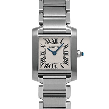 カルティエ タンクフランセーズ SM W51008Q3 シルバー レディース 時計 【中古】【wristwatch】