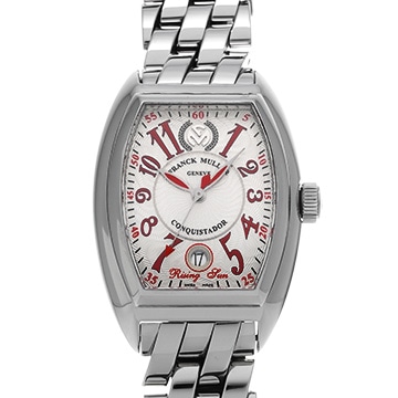 フランクミュラー コンキスタドール ライジングサン 8005HSC RSUN ホワイト メンズ 時計 【中古】【wristwatch】