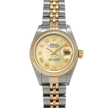 ロレックス デイトジャスト 79173NRD イエローシェル レディース 時計 【中古】【wristwatch】