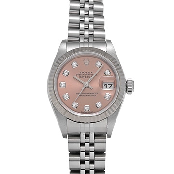 ロレックス デイトジャスト 79174G ピンク/ダイヤモンド レディース 時計 【中古】【wristwatch】