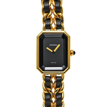 シャネル プルミエール S H0001 ブラック レディース 時計 【中古】【wristwatch】