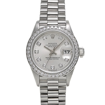 ロレックス デイトジャスト 79136G シルバー/ダイヤモンド レディース 時計 【中古】【wristwatch】