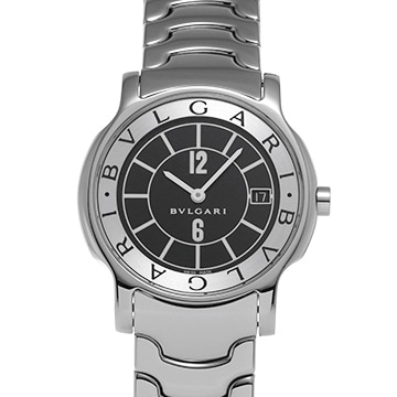 ブルガリ ソロテンポ ST35S ブラック ユニセックス 時計 【中古】【wristwatch】