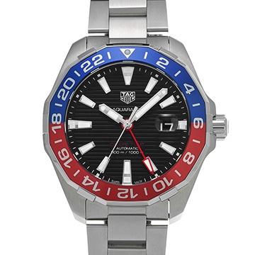 タグ ホイヤー アクアレーサー キャリバー7 GMT WAY201F.BA0927 ブラック メンズ 時計 【中古】【wristwatch】