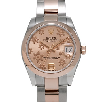 ロレックス デイトジャスト 31 178241 ピンクフラワー ユニセックス 時計 【中古】【wristwatch】