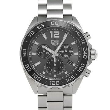 タグ ホイヤー フォーミュラ1 クォーツ クロノグラフ CAZ1011.BA0842 グレー/ブラック メンズ 時計 【中古】【wristwatch】