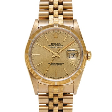 ロレックス デイトジャスト 16248 シャンパンコンピュータ メンズ 時計 【中古】【wristwatch】