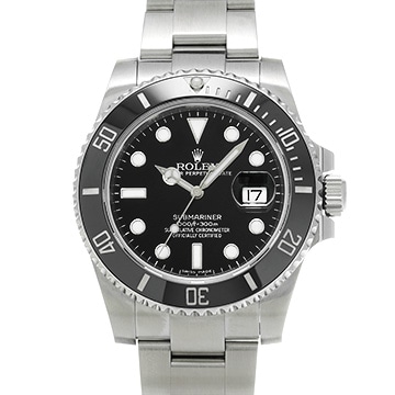 ロレックス サブマリーナ デイト 116610LN ブラック メンズ 時計 【中古】【wristwatch】
