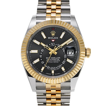 ロレックス スカイドゥエラー 336933 ブライトブラック メンズ 時計 【中古】【wristwatch】