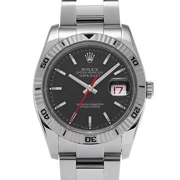 ロレックス デイトジャスト ターノグラフ 116264 ブラック メンズ 時計 【中古】【wristwatch】