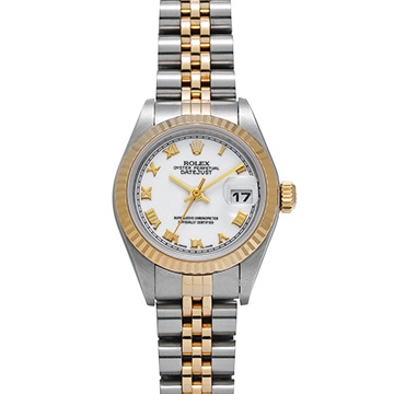 ロレックス デイトジャスト 79173 ホワイト レディース 時計 【中古】【wristwatch】