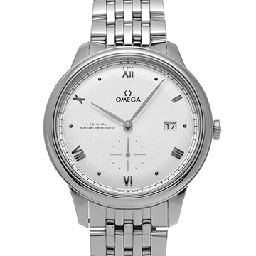 オメガ デ・ヴィル プレステージ コーアクシャル マスター クロノメーター スモールセコンド 41MM 434.10.41.20.02.001 シルバー メンズ 時計 【中古】【wristwatch】