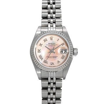 ロレックス デイトジャスト 79174NRD ピンクシェル レディース 時計 【中古】【wristwatch】