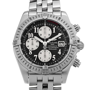ブライトリング クロノマット エボリューション A156B21WBA ブラック/シルバー メンズ 時計 【中古】【wristwatch】