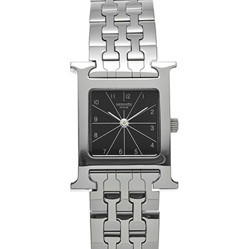 エルメス Hウォッチ HH1.210.361/4804 ブラック レディース 時計 【中古】【wristwatch】