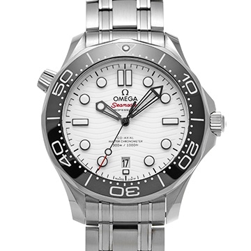オメガ シーマスター ダイバー300 コーアクシャル マスタークロノメーター 210.30.42.20.04.001 ホワイト メンズ 時計 【中古】【wristwatch】