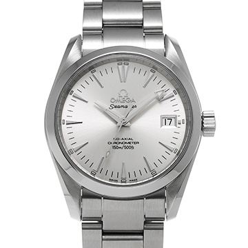 オメガ シーマスター アクアテラ コーアクシャル ミッドサイズ 2504.30 シルバー メンズ 時計 【中古】【wristwatch】