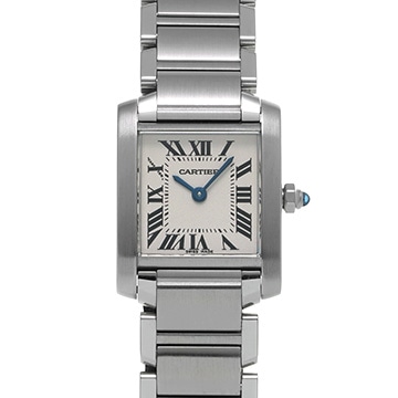 カルティエ タンクフランセーズ SM　 W51008Q3 シルバー レディース 時計 【中古】【wristwatch】