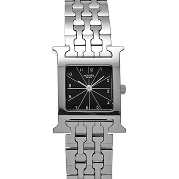 エルメス Hウォッチ HH1.210.361/4804 ブラック レディース 時計 【中古】【wristwatch】
