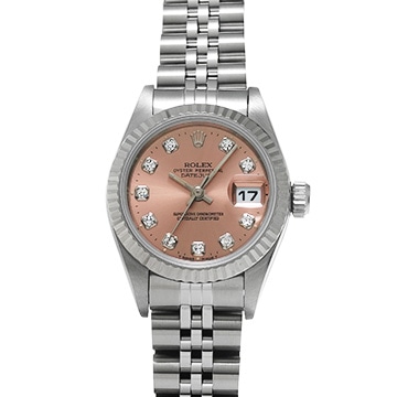 ロレックス デイトジャスト 69174G ピンク/ダイヤモンド レディース 時計 【中古】【wristwatch】