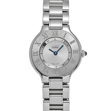 カルティエ マスト ドゥ カルティエ 21 ヴァンティアン W10109T2 シルバー レディース 時計 【中古】【wristwatch】