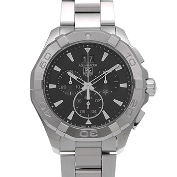 タグ ホイヤー アクアレーサー クォーツ クロノグラフ CAY1110.BA0927 ブラック メンズ 時計 【中古】【wristwatch】