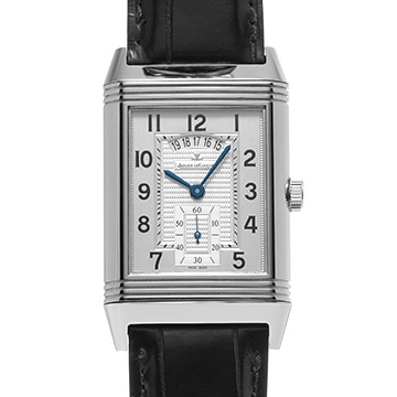 ジャガー ルクルト グランド レベルソ デュオ Q3748421 シルバー/ブラック メンズ 時計 【中古】【wristwatch】