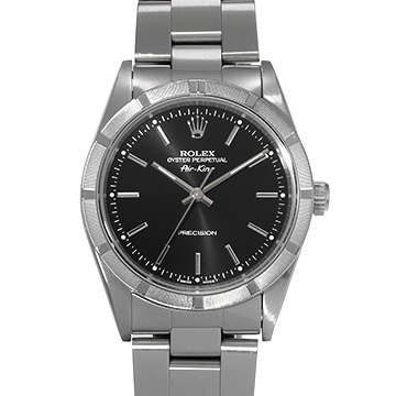 ロレックス エアキング 14010 ブラック メンズ 時計 【中古】【wristwatch】