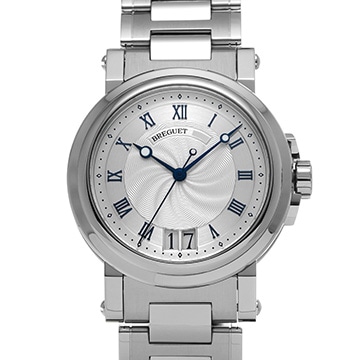 ブレゲ マリーンII ラージデイト 5817ST/12/SM0 シルバー メンズ 時計 【中古】【wristwatch】