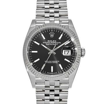 ロレックス デイトジャスト 36 126234 ブライトブラック メンズ 時計 【新品】【wristwatch】