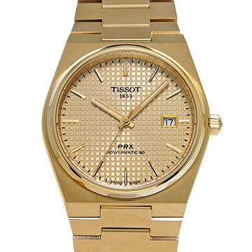ティソ PRX パワーマティック 80 T137.407.33.021.00 シャンパン メンズ 時計 【中古】【wristwatch】
