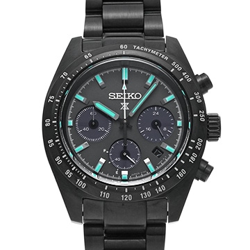 セイコー プロスペックス スピードタイマー ソーラークロノグラフ SBDL103 ブラック メンズ 時計 【中古】【wristwatch】