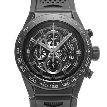 タグ ホイヤー カレラ キャリバーホイヤー01 クロノグラフ CAR2A91.FT6071 ブラック メンズ 時計 【中古】【wristwatch】