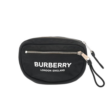 バーバリー  ロゴプリント ウエストポーチ 8021091 ナイロン/レザー ユニセックス バッグ 【中古】【bag】
