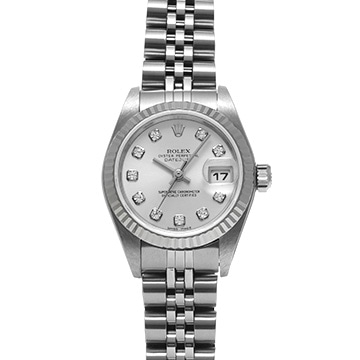 ロレックス デイトジャスト 79174G シルバー/ダイヤモンド レディース 時計 【中古】【wristwatch】