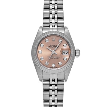 ロレックス デイトジャスト 79174G ピンク/ダイヤモンド レディース 時計 【中古】【wristwatch】