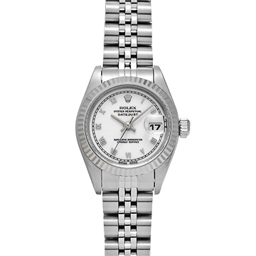 ロレックス デイトジャスト 69174 ホワイト レディース 時計 【中古】【wristwatch】