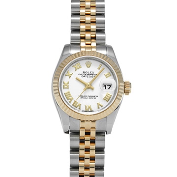 ロレックス デイトジャスト 179173 ホワイト レディース 時計 【中古】【wristwatch】