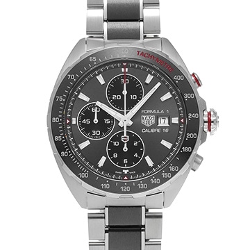 タグ ホイヤー フォーミュラ1 キャリバー16 クロノグラフ CAZ2012.BA0970 グレー/ブラック メンズ 時計 【中古】【wristwatch】